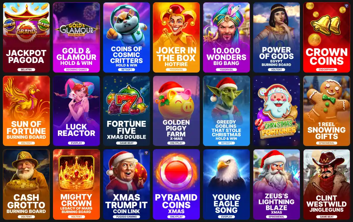 Progressieve jackpotspellen bij CosmicSlotz Casino met grote prijzen en verschillende aanbieders